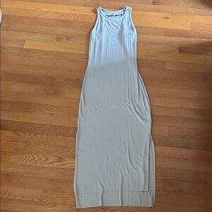 Enza Costa Silk Rib Ankle Length Tank Dress